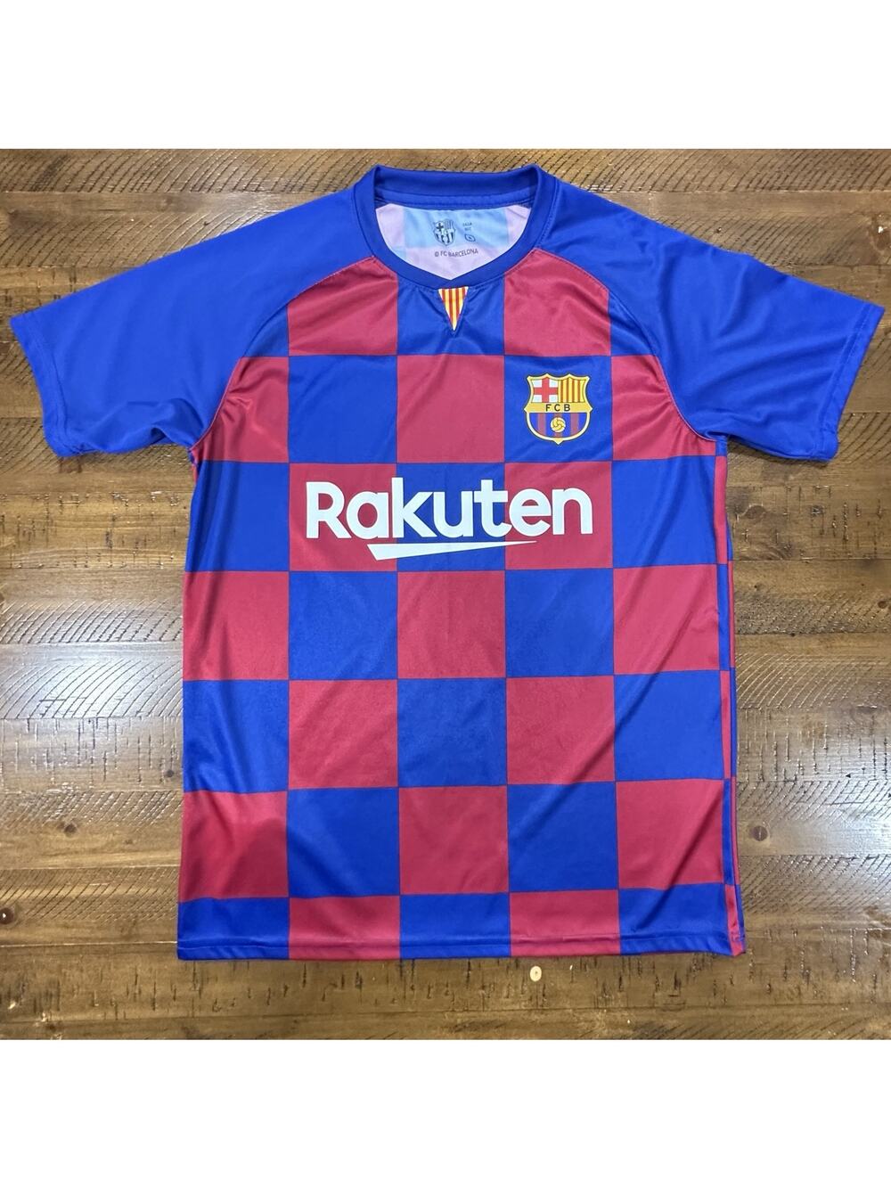 FC Barcelona Lionel Messi Home Jersey Mens Small Checker Original FCB